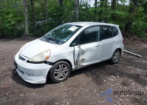 2007 Honda Fit Sport из США, поврежденный, VIN JHMGD38687S052082